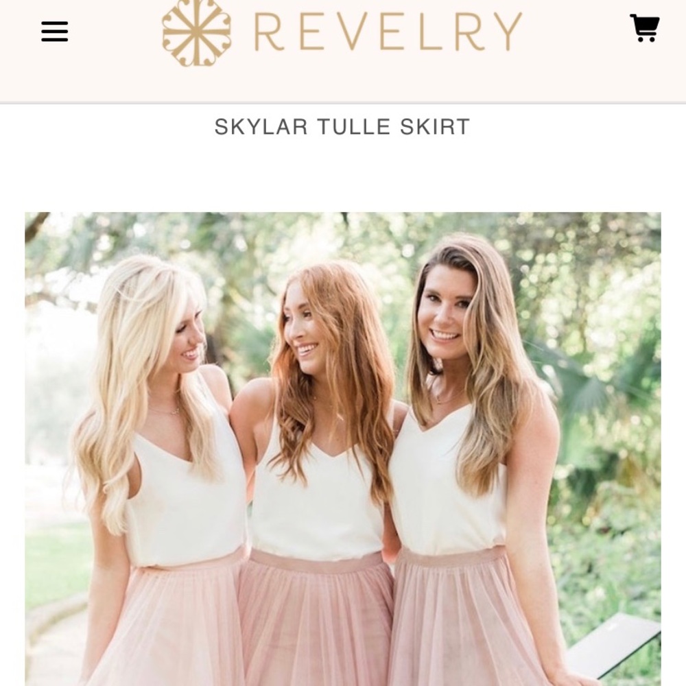 Revelry Skylar Tulle Skirt Cappuccino Size 4
